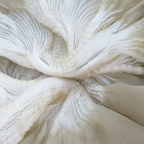 Étole organza de soie plissé Juliette 044 | EMPREINTES Paris - EMPREINTES Paris