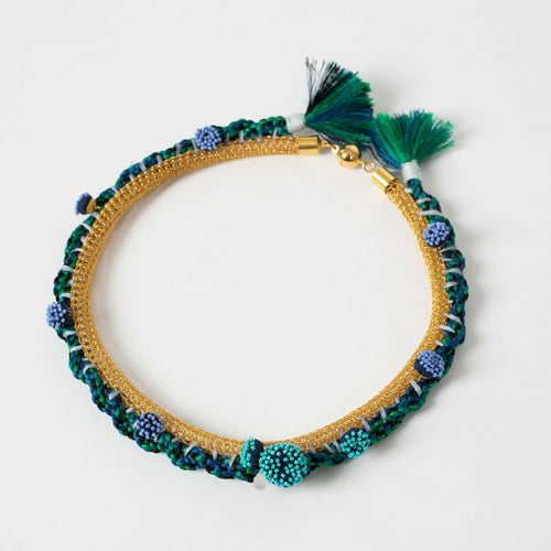 Collier Kabuki bleu | EMPREINTES Paris - EMPREINTES Paris