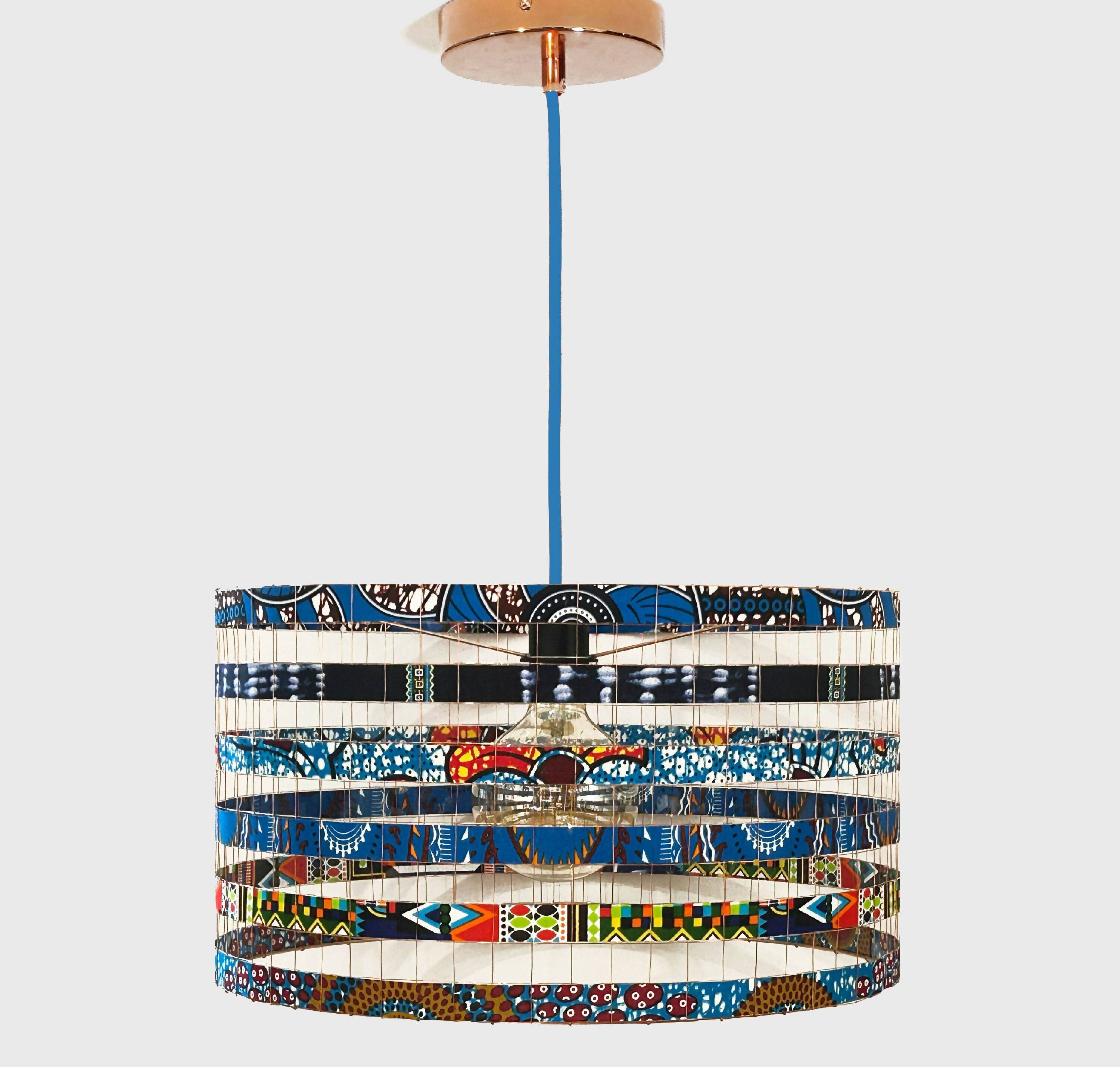 Suspension MÉGAWAX ø50cm bleu | EMPREINTES Paris