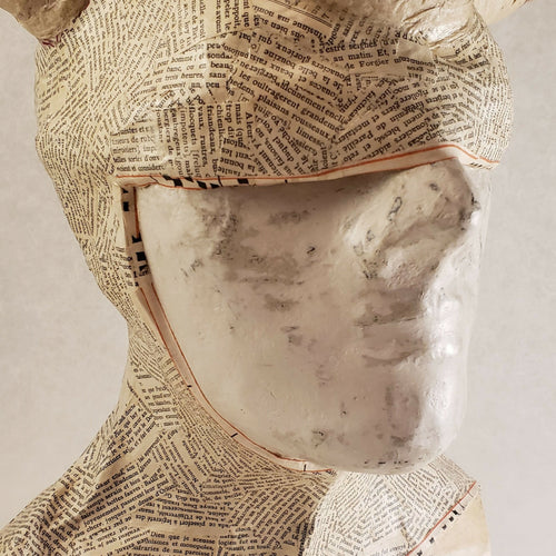 Sculpture papier D'un naturel taquin | EMPREINTES Paris - EMPREINTES Paris