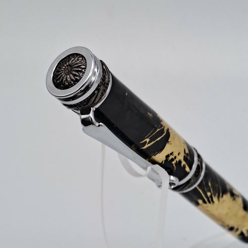 Stylo Plume H004 fibres de carbone et or | EMPREINTES Paris - EMPREINTES Paris