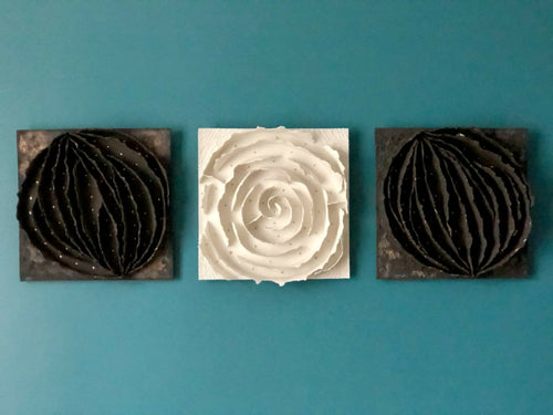 Bas relief tableau papier porcelaine collection écorce Labyrinthe | EMPREINTES Paris - EMPREINTES Paris