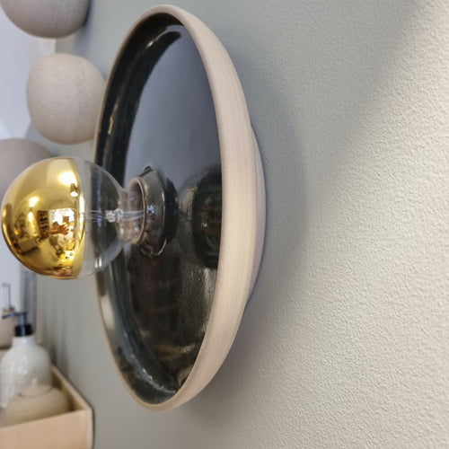 applique_murale_large_gris_emaille_douce_ceramique | EMPREINTES Paris - EMPREINTES Paris