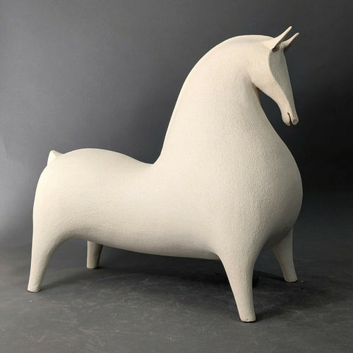 Sculpture Grand Cheval Beige Collection Classique | EMPREINTES Paris - EMPREINTES Paris