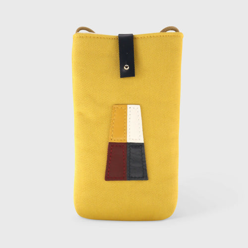 poche_telephone_nautic_–_gabardine_jaune_solaire_sylvie_strohl | EMPREINTES Paris - EMPREINTES Paris