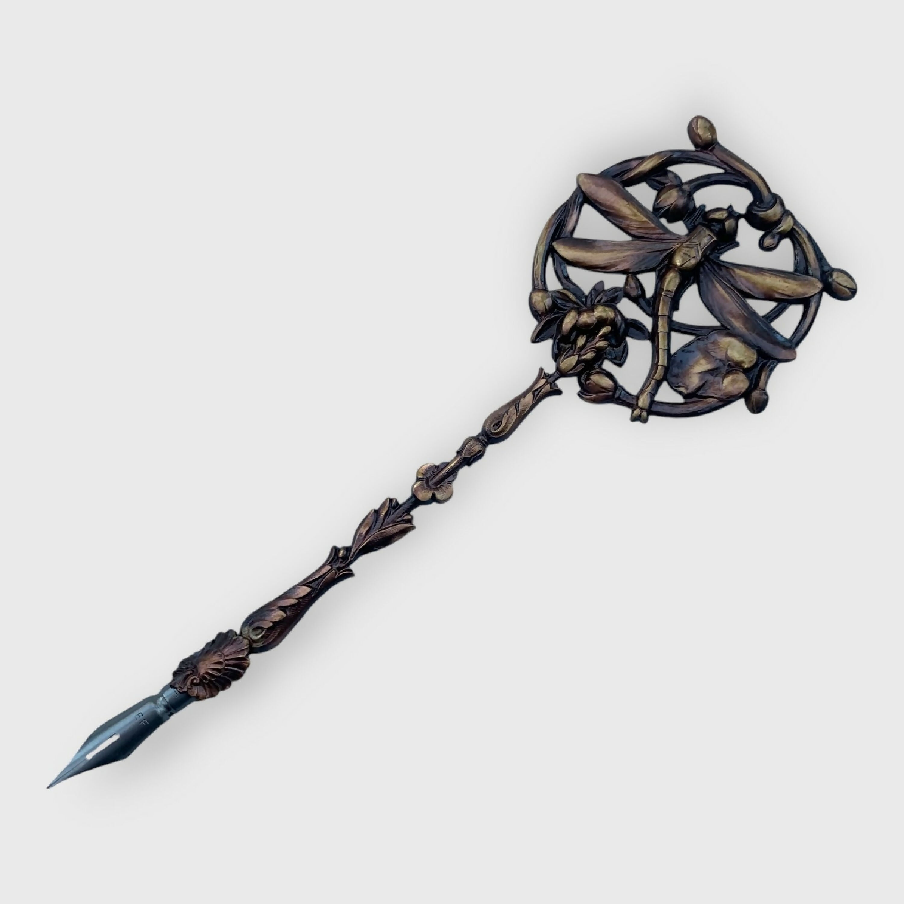 porte-plume, libellule, art déco, art nouveau, cadeau homme, instrument écriture, cadeau bureau, accéssoire bureau, objet collection, plume écrivain | EMPREINTES Paris