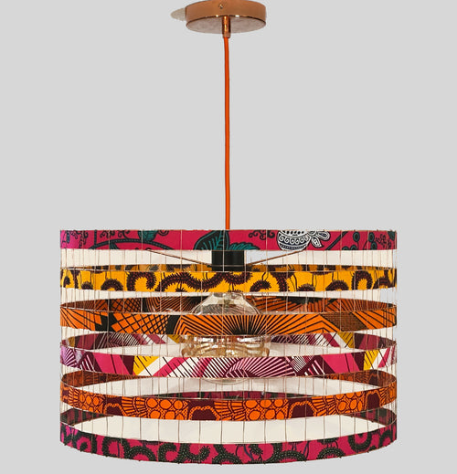 Suspension MÉGAWAX ø 45cm orange fuchsia | EMPREINTES Paris - EMPREINTES Paris