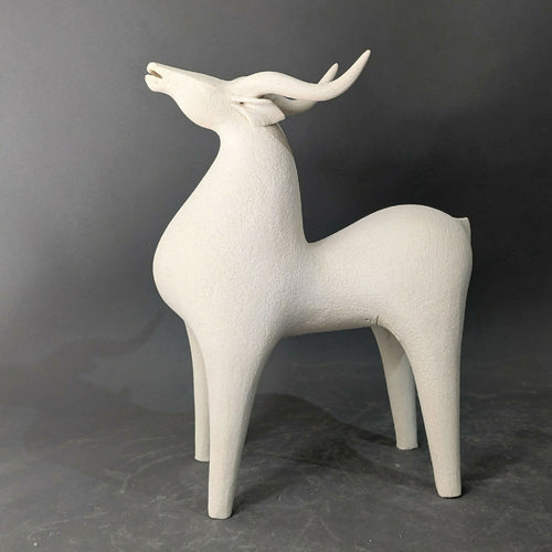 Sculpture Gazelle Blanche Collection Singing | EMPREINTES Paris - EMPREINTES Paris
