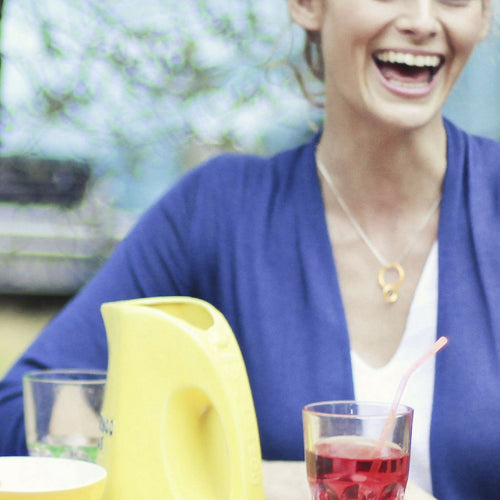 Collier cercles minimalistes en fils d’argent massif martelées | EMPREINTES Paris - EMPREINTES Paris