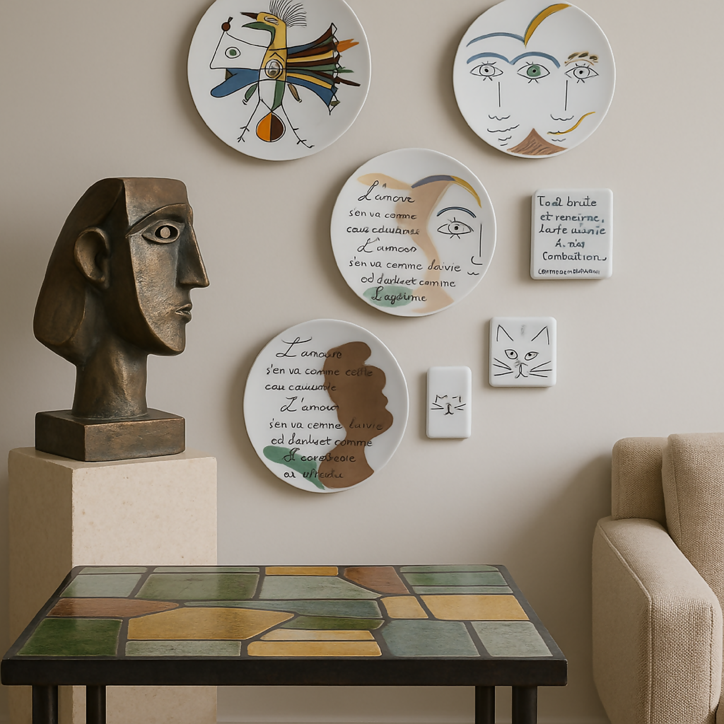 Assiette murale Aigle | EMPREINTES Paris