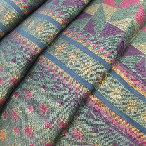 Écharpe Maxi Coton Soie Multico kaki PLANETARIUM | EMPREINTES Paris - EMPREINTES Paris