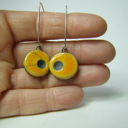 Boucles d'oreilles pointées jaunes | EMPREINTES Paris - EMPREINTES Paris