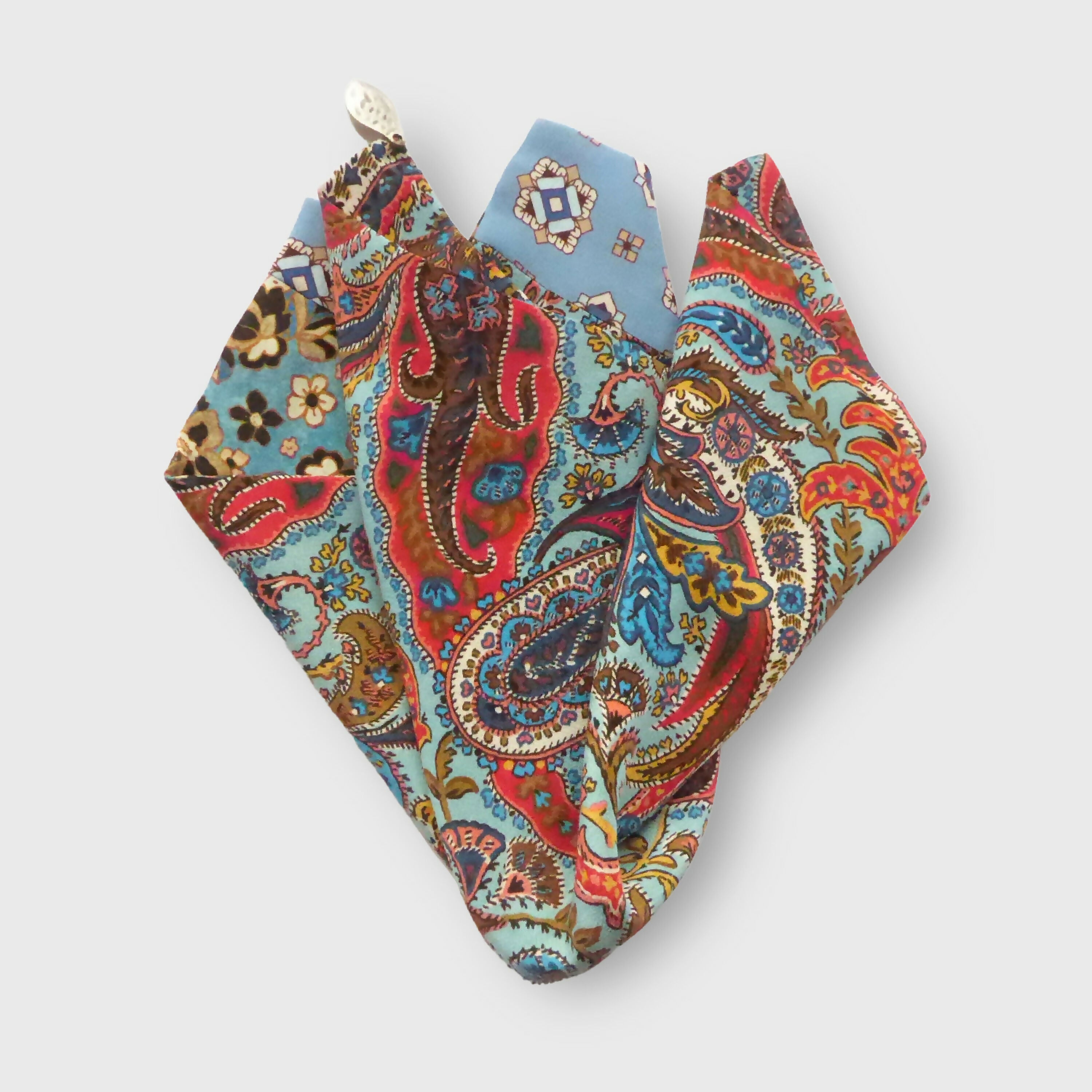 pochette_soie_homme_mosaique_cachemire_blue_maya_hochman copie | EMPREINTES Paris