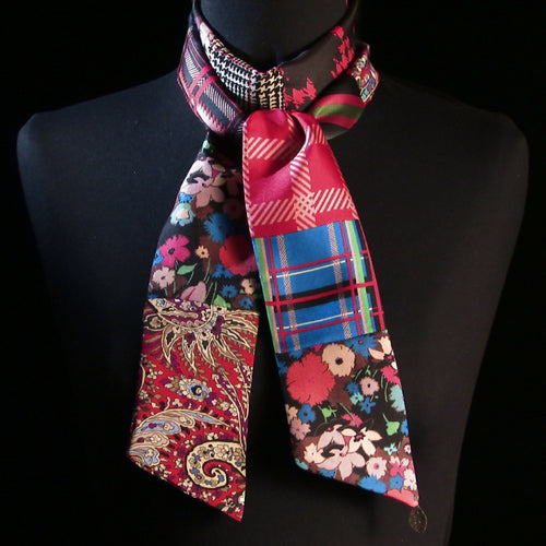 bandeau_soie_geometric_flower_rouge_maya_hochman copie | EMPREINTES Paris - EMPREINTES Paris