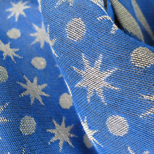 Écharpe Maxi Coton Soie Bleu Sable PLANETARIUM | EMPREINTES Paris - EMPREINTES Paris