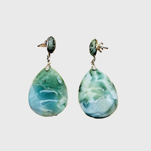 Boucles d'oreilles Jade de birmanie Jade de birmanie | EMPREINTES Paris - EMPREINTES Paris