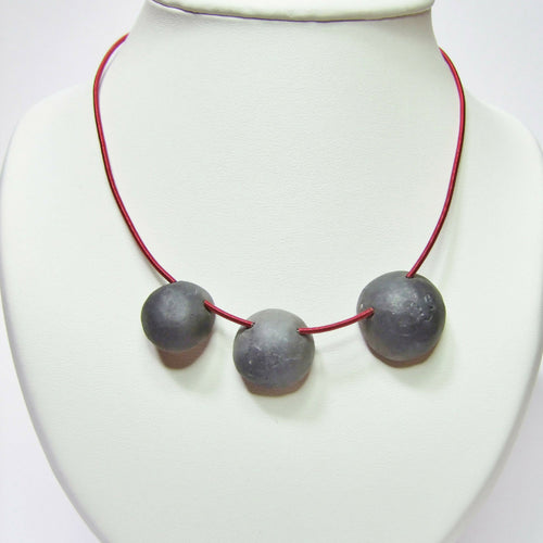 Collier Miro Coupelle rouge | EMPREINTES Paris - EMPREINTES Paris