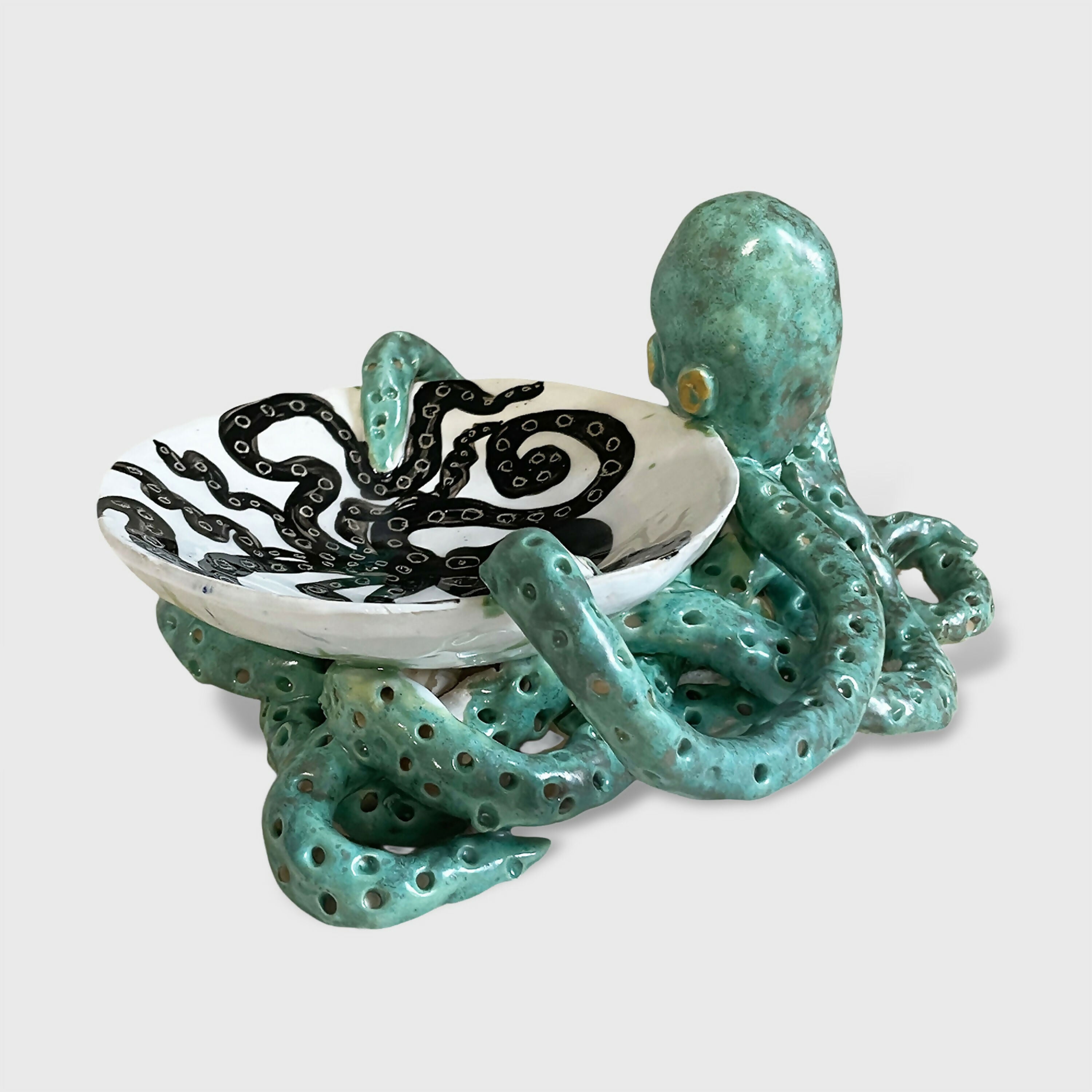 Coupe au poulpe vert bronze | EMPREINTES Paris