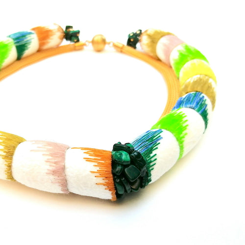 Collier cocoon vert | EMPREINTES Paris - EMPREINTES Paris