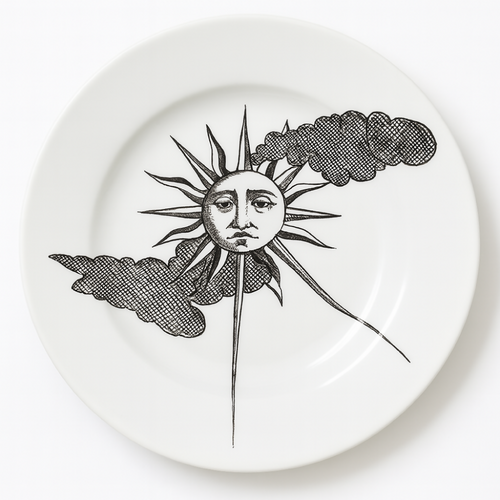 Assiette soleil boudeur | EMPREINTES Paris - EMPREINTES Paris