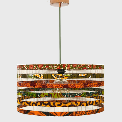 Suspension MÉGAWAX ø55cm kaki orange | EMPREINTES Paris - EMPREINTES Paris