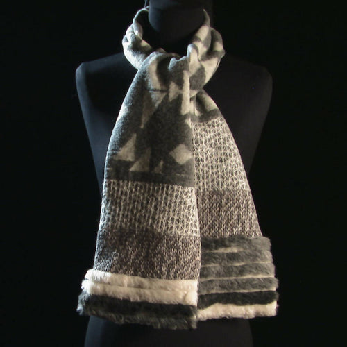 Écharpe hivernale - gris glacier | EMPREINTES Paris - EMPREINTES Paris