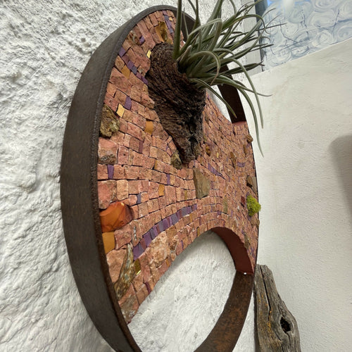 tableau_vegetal_mosaique_ocre_guislaine_carrier copie | EMPREINTES Paris - EMPREINTES Paris