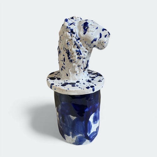 Pot au Lion Bleu de Sèvres | EMPREINTES Paris - EMPREINTES Paris