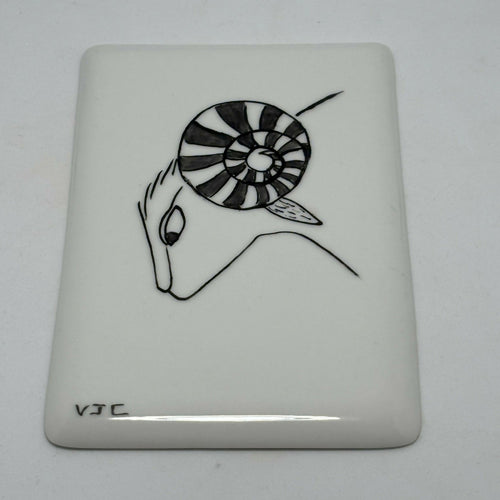 Carte du zodiaque en Porcelaine Bélier | EMPREINTES Paris - EMPREINTES Paris