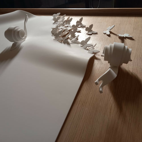 Sculpture murale Le rêve du papillon... l'origine | EMPREINTES Paris - EMPREINTES Paris