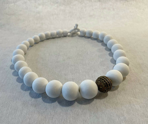 Collier - Une perle en bronze | EMPREINTES Paris - EMPREINTES Paris