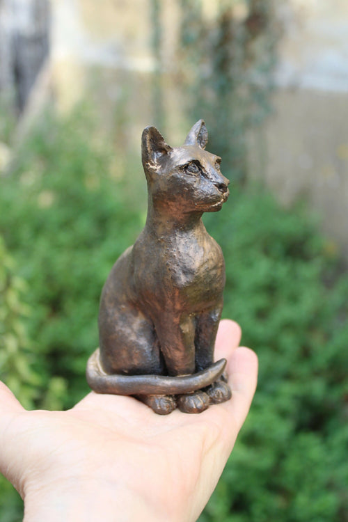 Un mignon petit chat avec un émail effet bronze | EMPREINTES Paris - EMPREINTES Paris