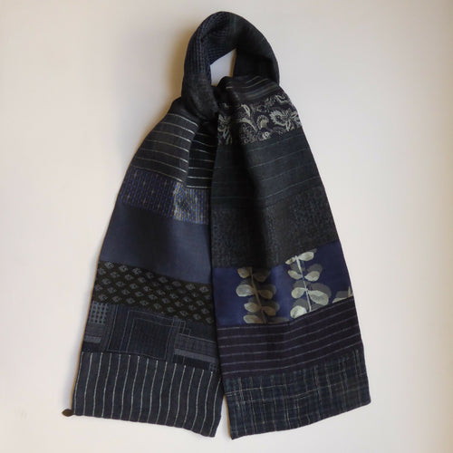 Écharpe intemporelle homme- bleu indigo | EMPREINTES Paris - EMPREINTES Paris