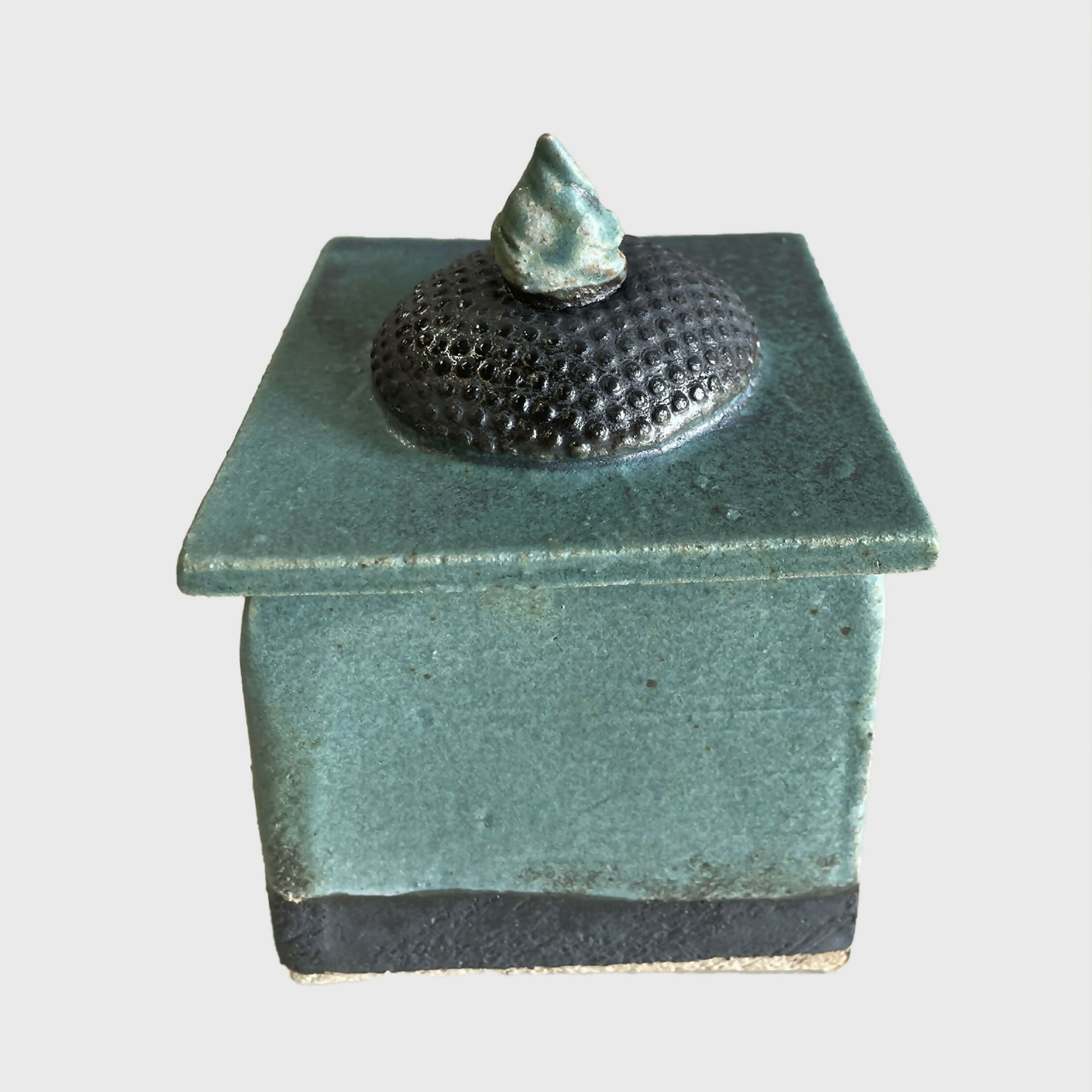 Boîte carrée turquoise | EMPREINTES Paris