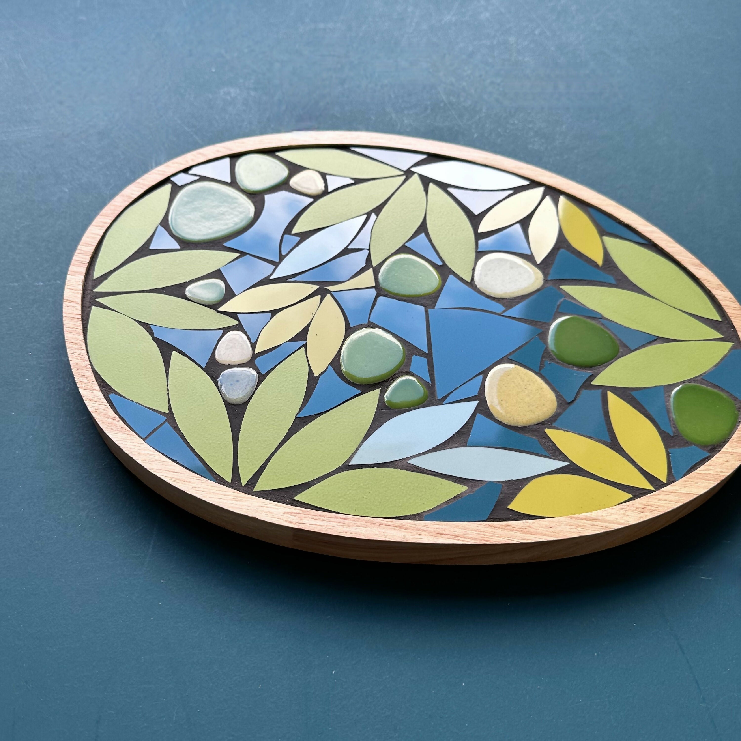 Plateau Magnolias vert et bleu | EMPREINTES Paris