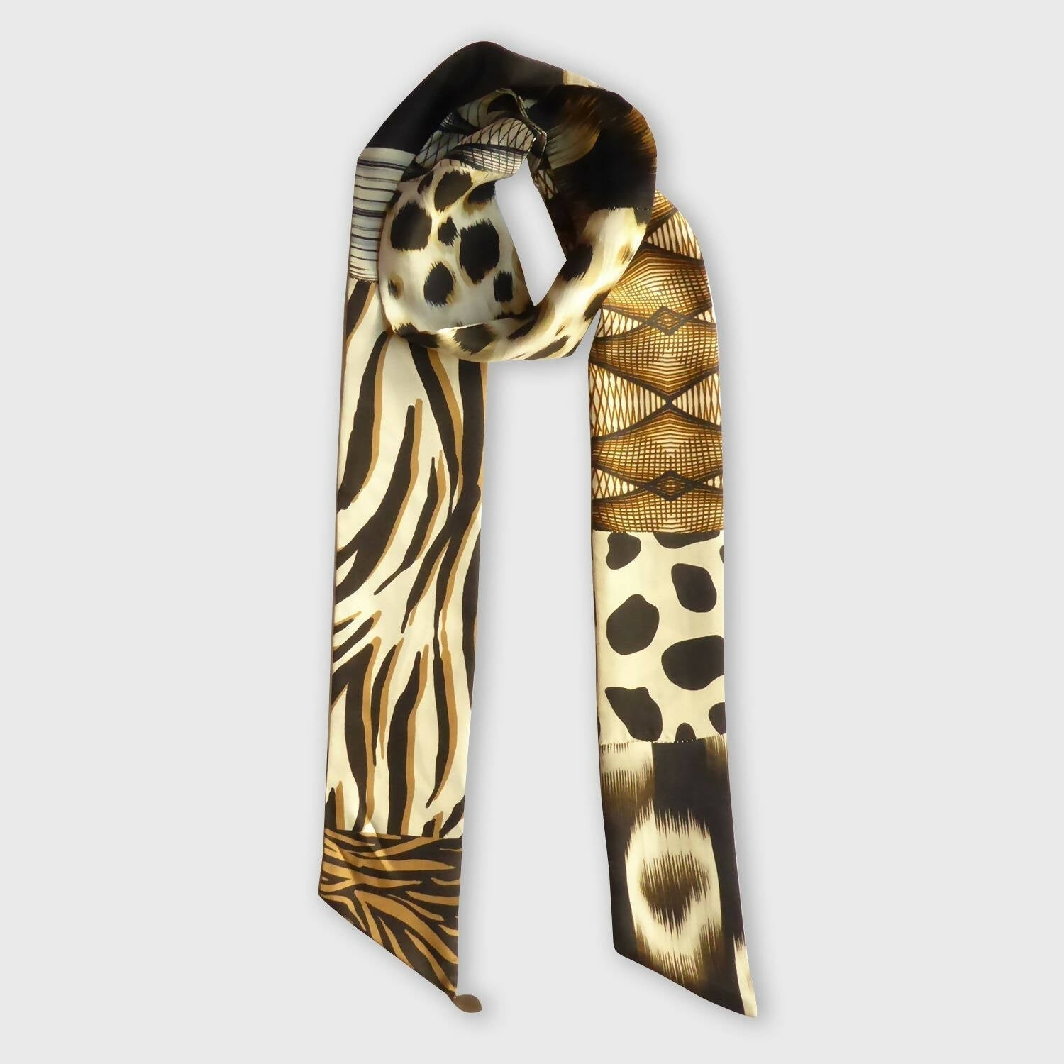 Bandeau soie black jungle | EMPREINTES Paris