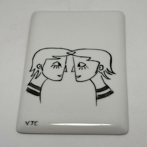 Carte du zodiaque en Porcelaine Gémeaux | EMPREINTES Paris - EMPREINTES Paris