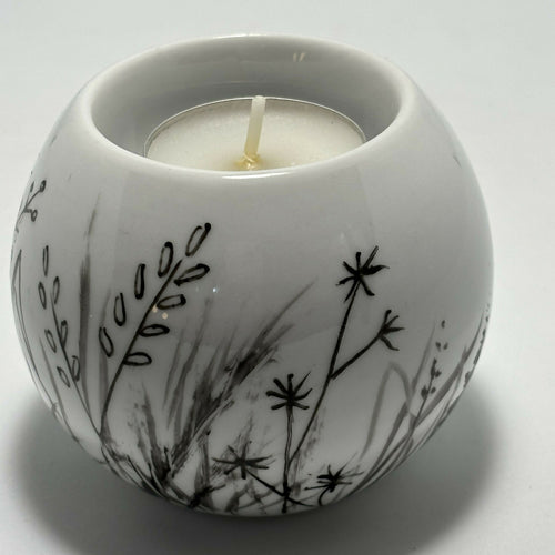 Bougeoir boule HERBES ET FLEURS CHAMPETRES 6 | EMPREINTES Paris - EMPREINTES Paris