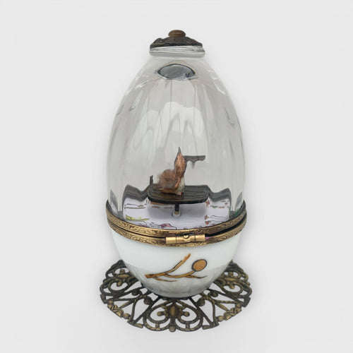 chouette_hibou_owl_cristal_automne_marron_foret_fleur_floral_cadeau-decoration_paques_automate_oeuf-style-faberge_pastel_cadeau-naissance_bebe_fete-des-meres_noce-porcelaine_limoges_enfantin_romantique_original_oeuf-collection_boite-a-musique_oeuf-musical_fanex-france | EMPREINTES Paris - EMPREINTES Paris