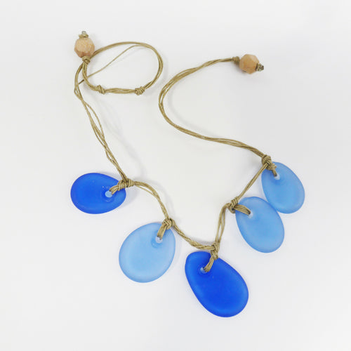 Collier GALET BLEU E0992 | EMPREINTES Paris - EMPREINTES Paris