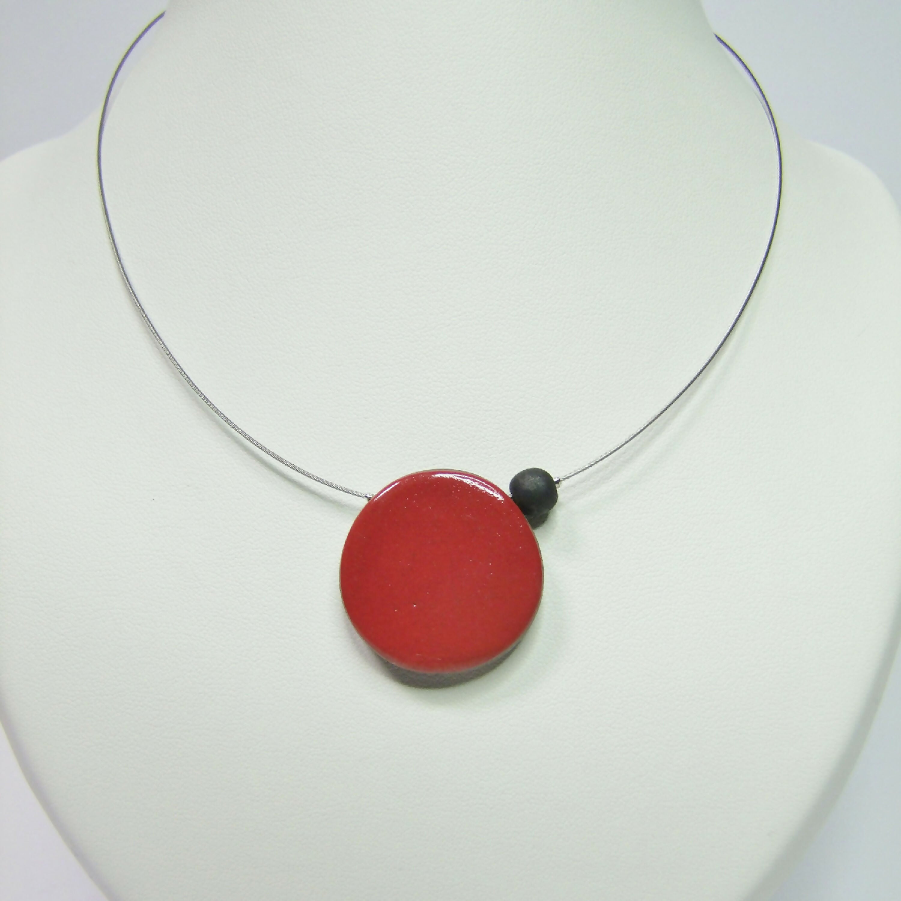 Collier Solo plat rouge | EMPREINTES Paris
