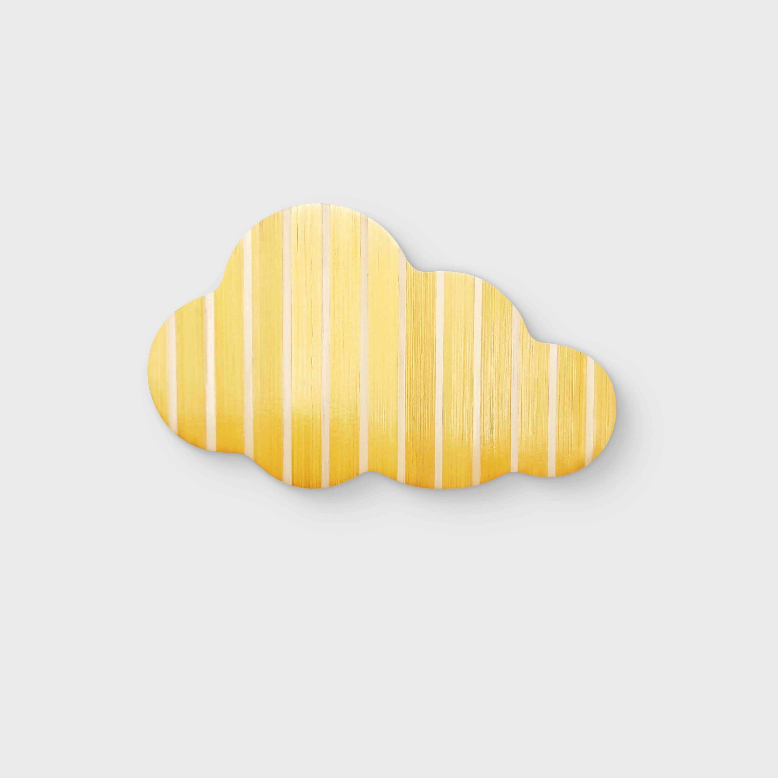 Série Mini Pop - Nuage rayures jaune or et blanc | EMPREINTES Paris