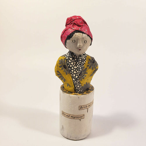 Sculpture papier Elle est mignonne | EMPREINTES Paris - EMPREINTES Paris