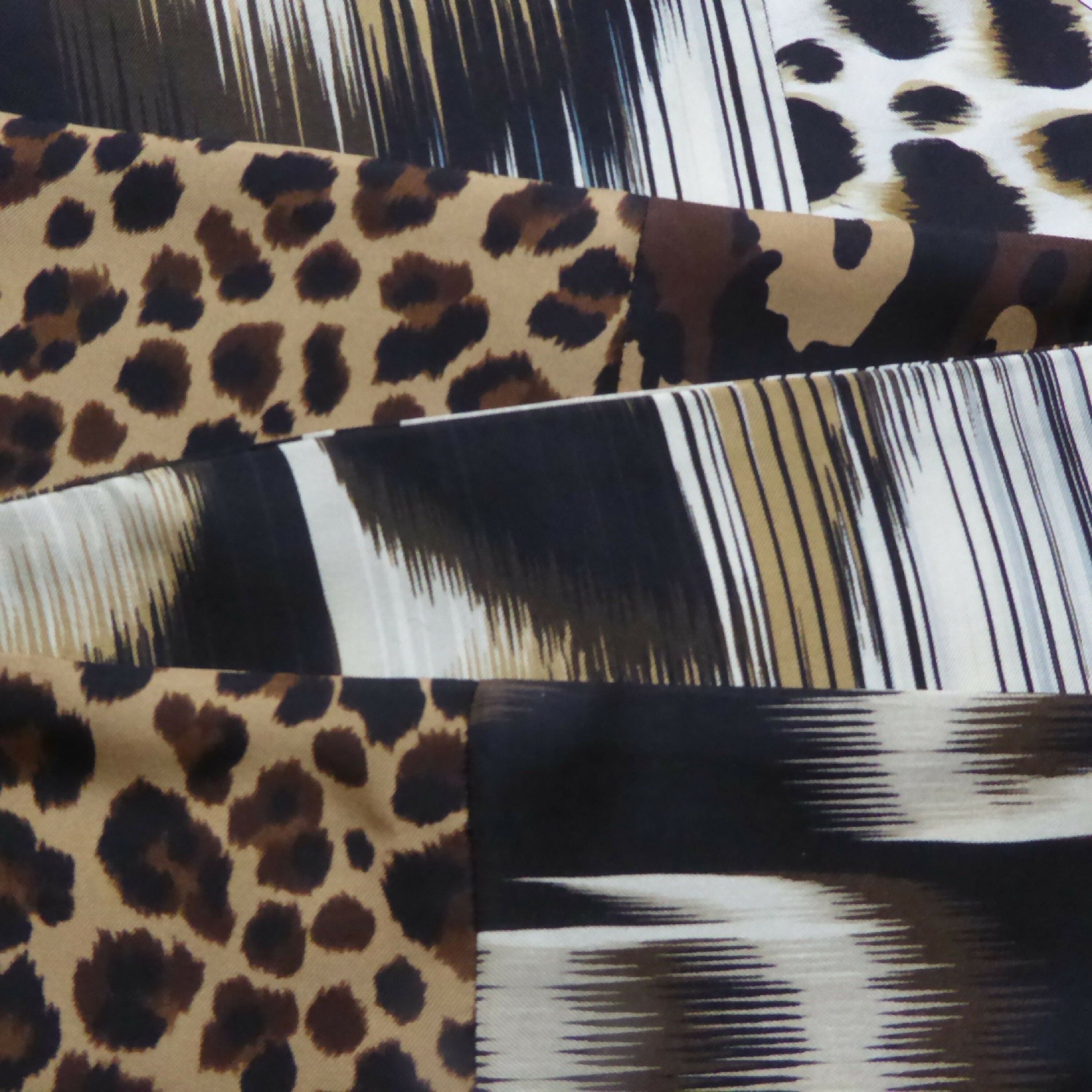 Bandeau soie- ethno chic noir- blanc | EMPREINTES Paris