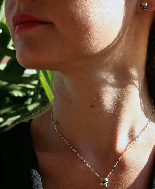 Boucles d'oreilles tête de mort en argent 925 | EMPREINTES Paris - EMPREINTES Paris