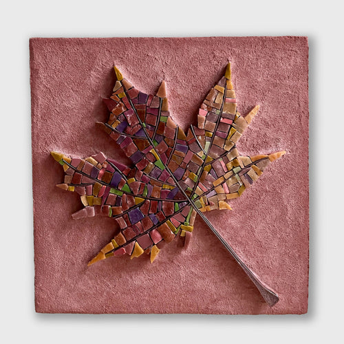 feuille_mosaique_erable_enduit_musea_mosaique copie | EMPREINTES Paris - EMPREINTES Paris