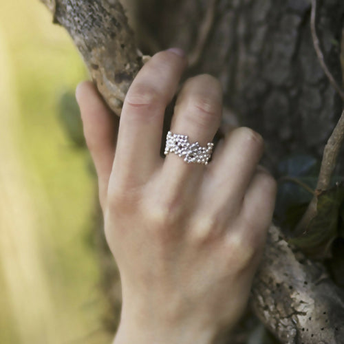 Bague bulle réglable en argent massif 925 | EMPREINTES Paris - EMPREINTES Paris