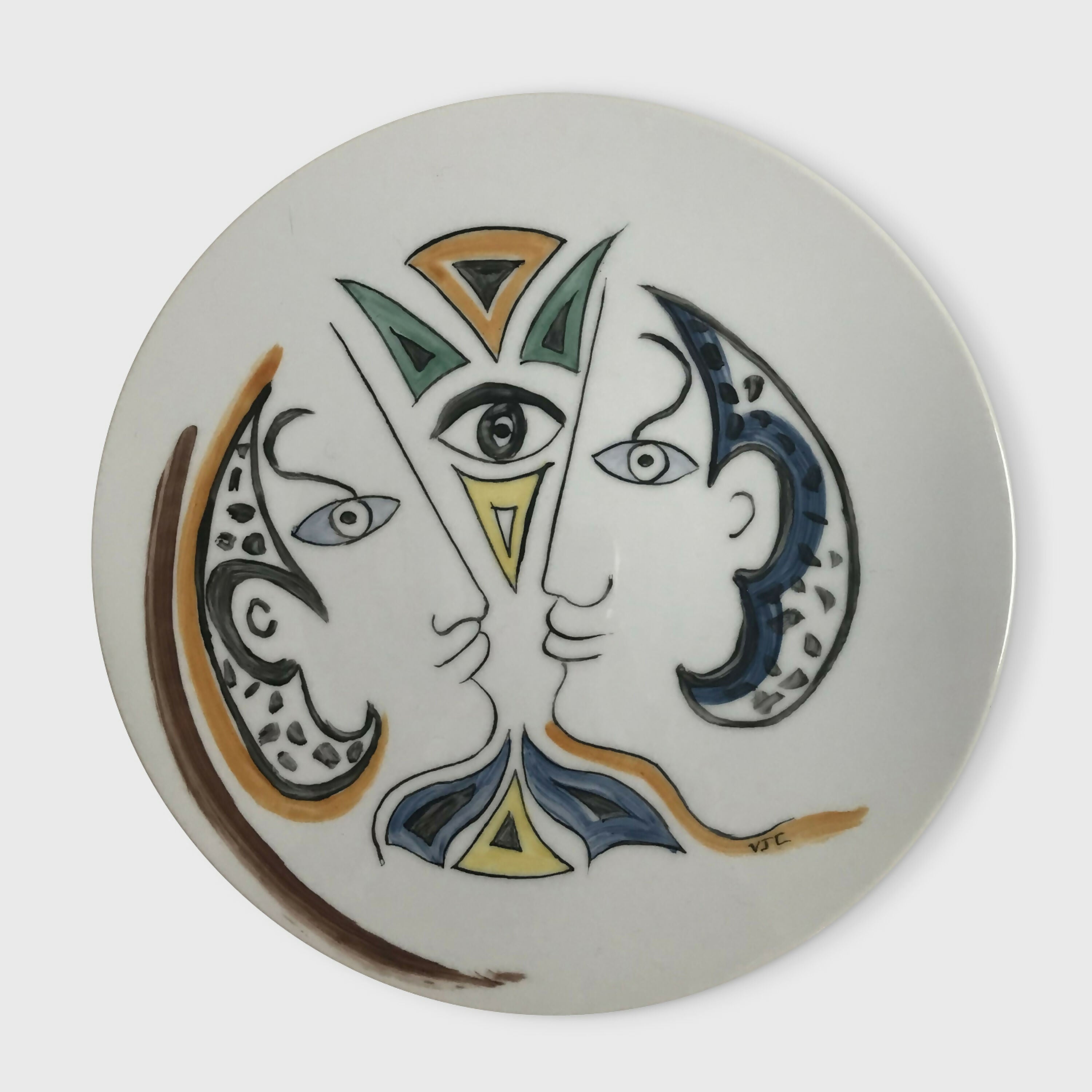 Assiette murale Deux profils | EMPREINTES Paris