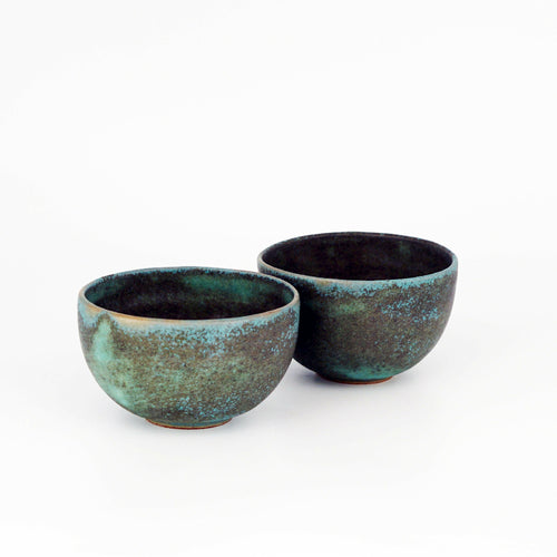 tasse_en_gres_bleu_vert_fonce_potje copie | EMPREINTES Paris - EMPREINTES Paris