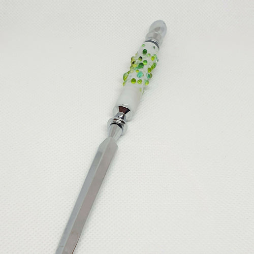 Coupe-papier en verre - Granulés vert | EMPREINTES Paris - EMPREINTES Paris